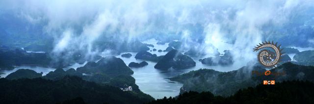 烟雨百花湖