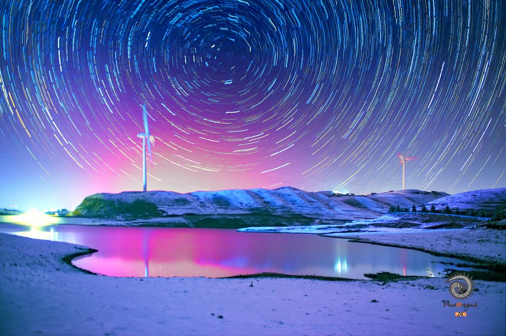 天池夜晚