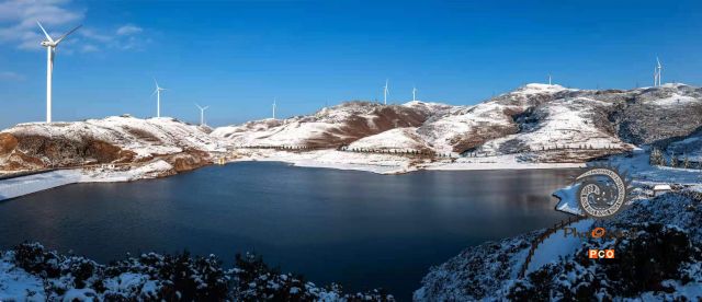天池雪景