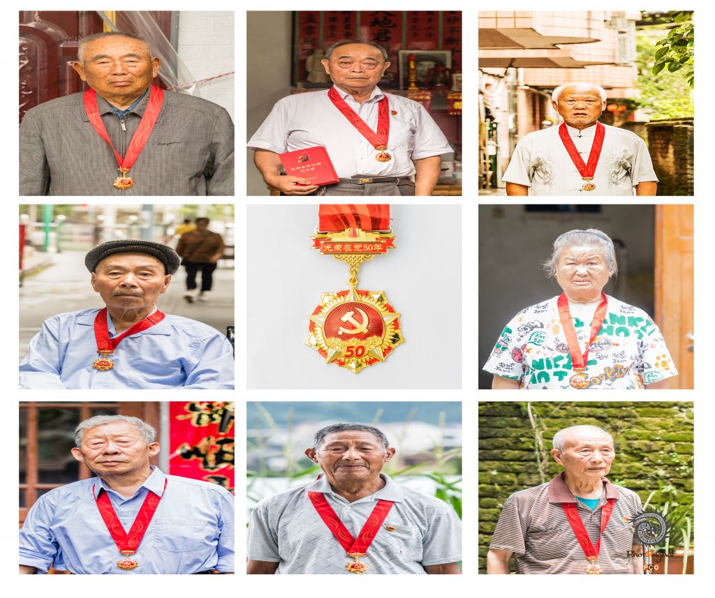 光荣在党五十年，赤胆忠心为人民