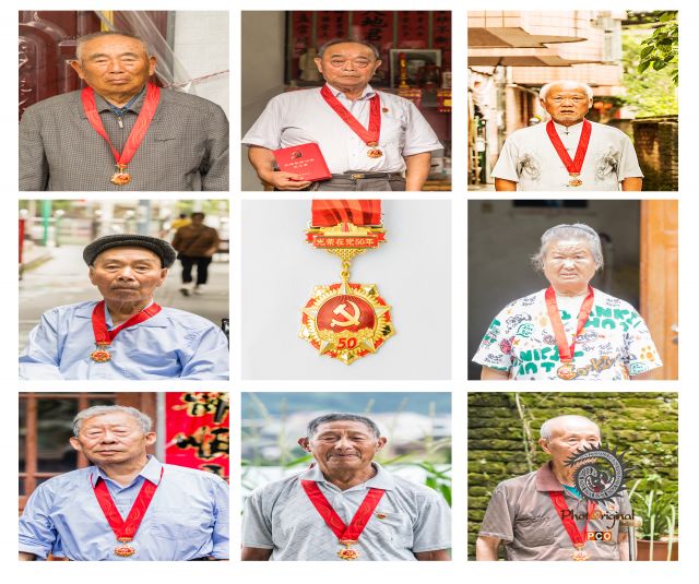 光荣在党五十年，赤胆忠心为人民