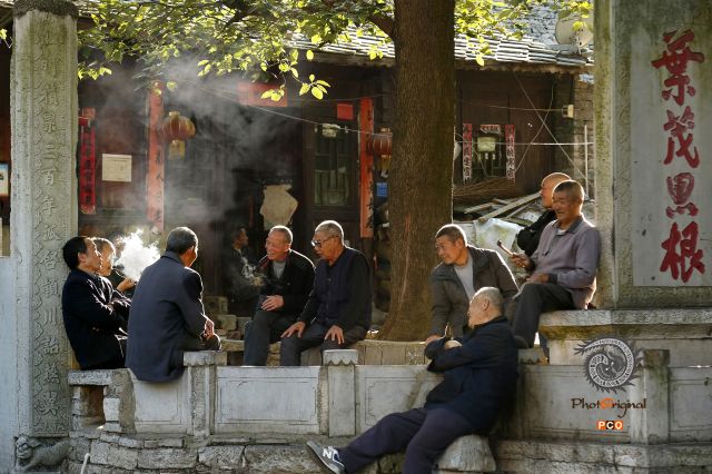 老人的休闲时光