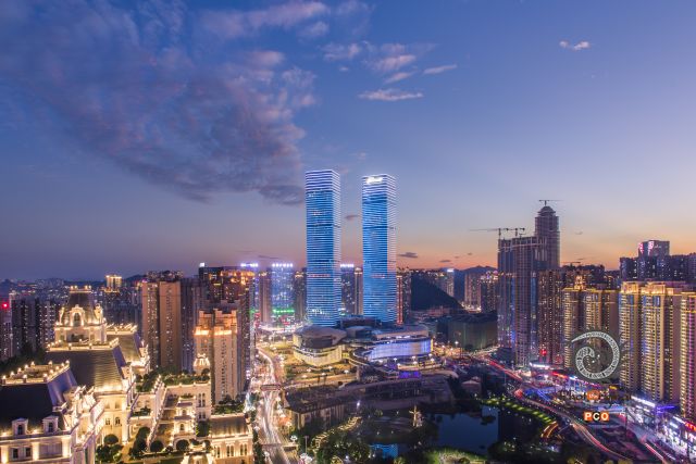 贵阳地标夜色