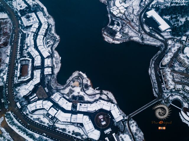 小镇初雪