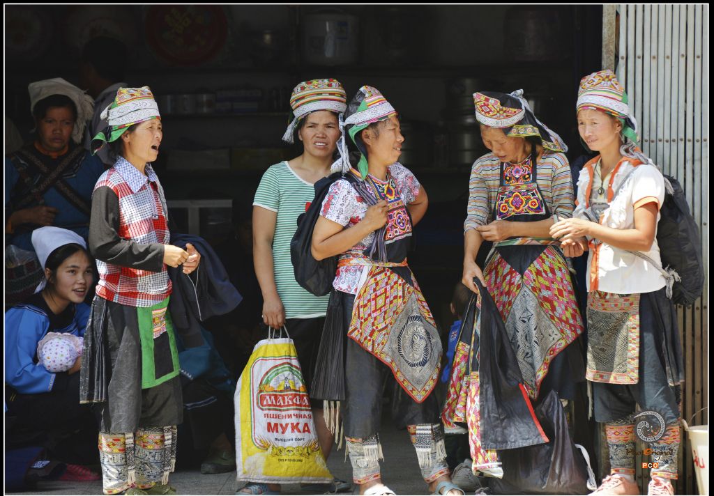 《集市上的水家女人》