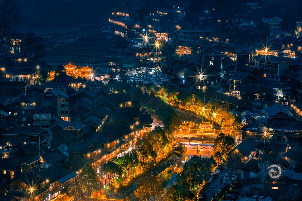 千户夜景