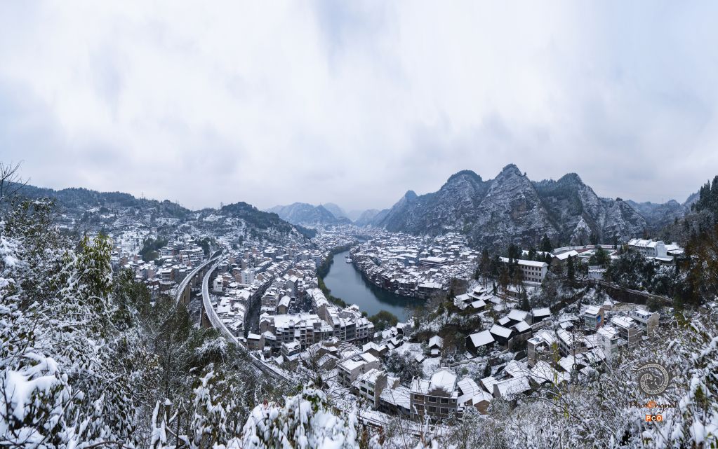 古城雪景