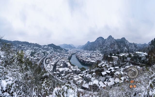古城雪景