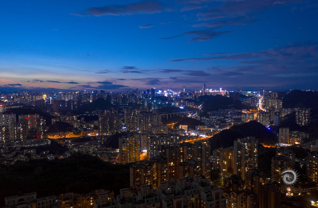夜瞰贵阳