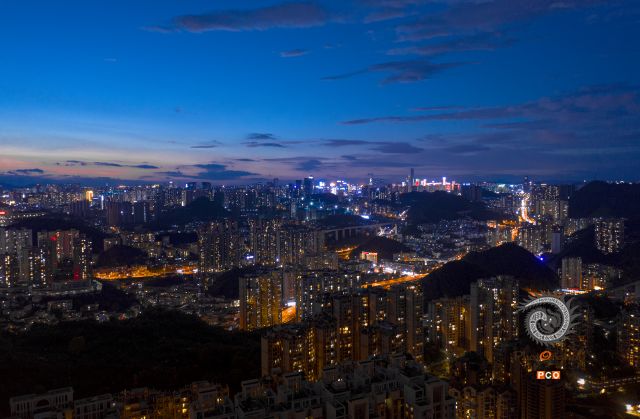 夜瞰贵阳