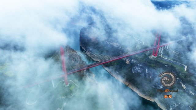 多彩鸭池河大桥（组照）