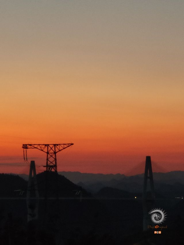 与夕阳共舞