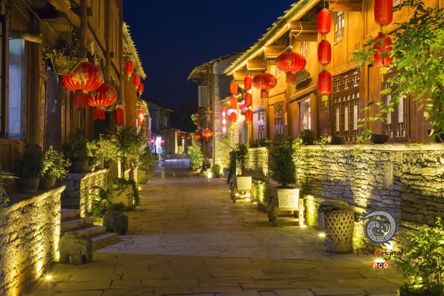 旧州风情晚景