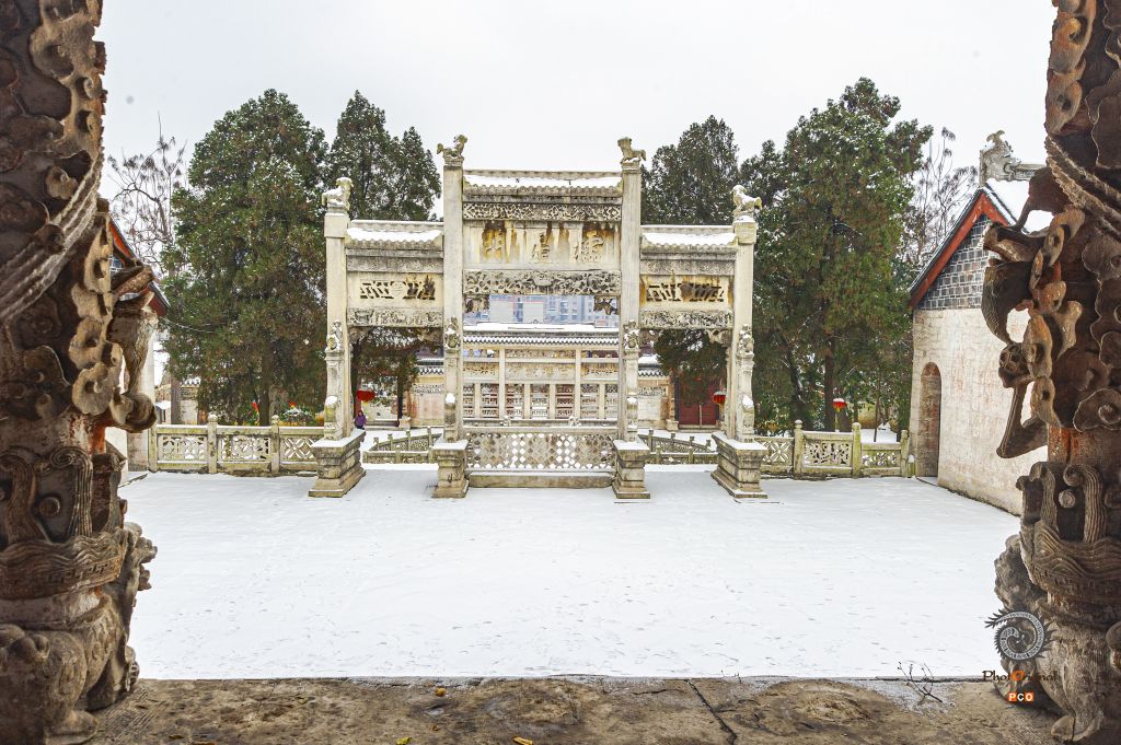 安顺文庙雪景