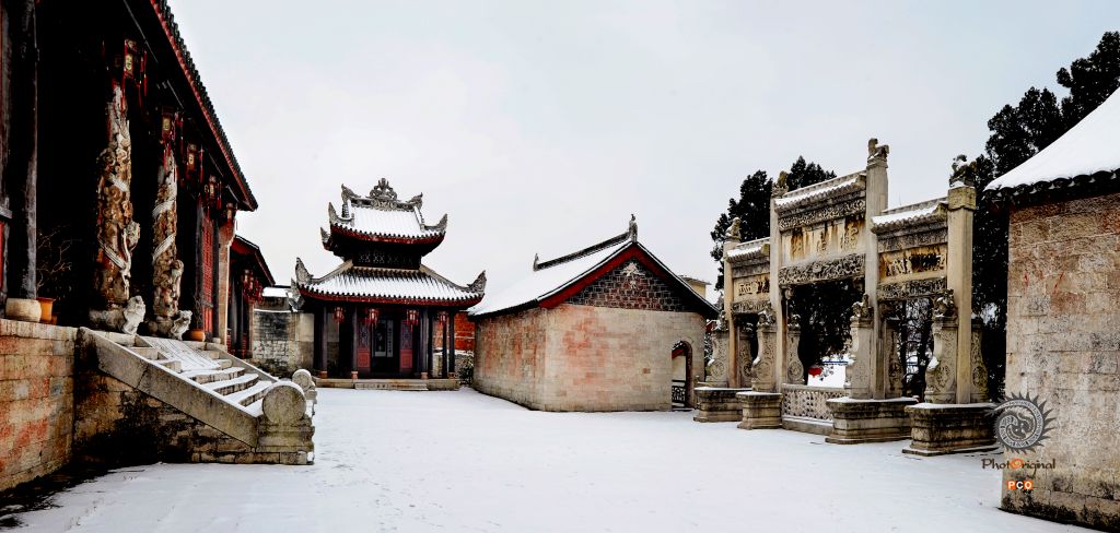 安顺文庙雪景