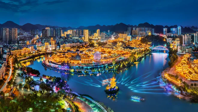 铜仁·碧江 中南门历史文化旅游区夜景